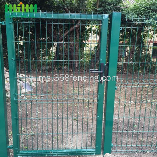 PVC bersalut Galvanized Gate Gate Single Gate dikimpal